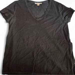 Michael Kors Black V-Neck Short Sleeve Tee